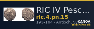 RIC IV Pescennius Niger 15 — CANOA