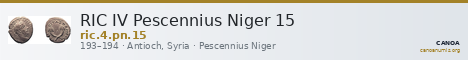 RIC IV Pescennius Niger 15 — CANOA