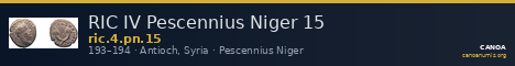 RIC IV Pescennius Niger 15 — CANOA