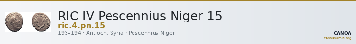 RIC IV Pescennius Niger 15 — CANOA