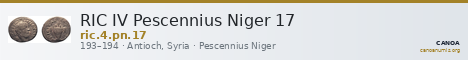 RIC IV Pescennius Niger 17 — CANOA