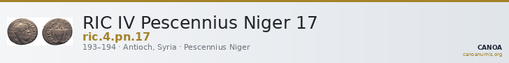 RIC IV Pescennius Niger 17 — CANOA