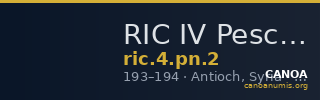 RIC IV Pescennius Niger 2 — CANOA