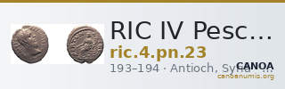 RIC IV Pescennius Niger 23 — CANOA