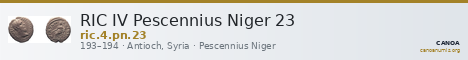 RIC IV Pescennius Niger 23 — CANOA