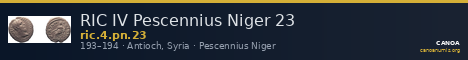 RIC IV Pescennius Niger 23 — CANOA