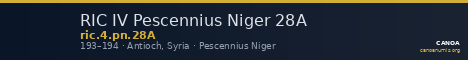 RIC IV Pescennius Niger 28A — CANOA
