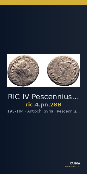 RIC IV Pescennius Niger 28B — CANOA