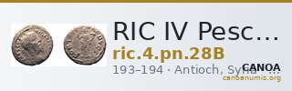 RIC IV Pescennius Niger 28B — CANOA