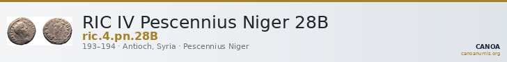 RIC IV Pescennius Niger 28B — CANOA