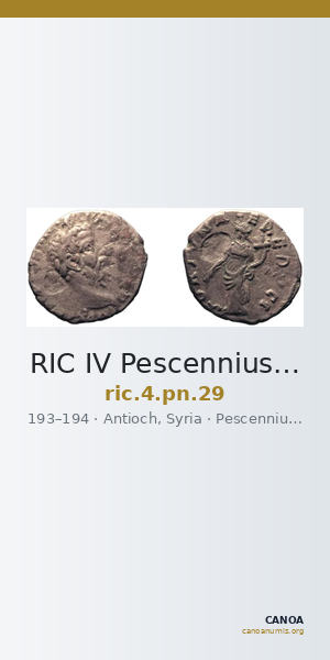 RIC IV Pescennius Niger 29 — CANOA