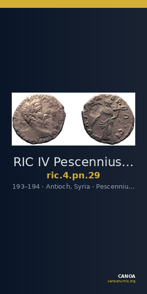RIC IV Pescennius Niger 29 — CANOA