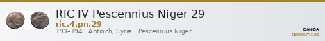 RIC IV Pescennius Niger 29 — CANOA