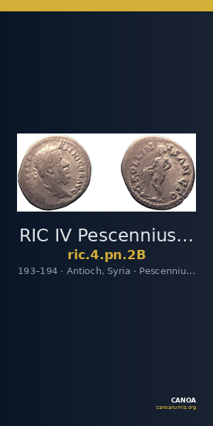 RIC IV Pescennius Niger 2B — CANOA