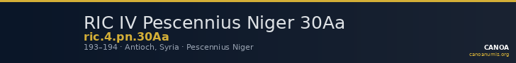 RIC IV Pescennius Niger 30Aa — CANOA