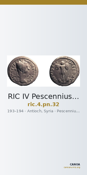 RIC IV Pescennius Niger 32 — CANOA