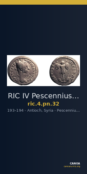 RIC IV Pescennius Niger 32 — CANOA
