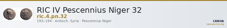RIC IV Pescennius Niger 32 — CANOA