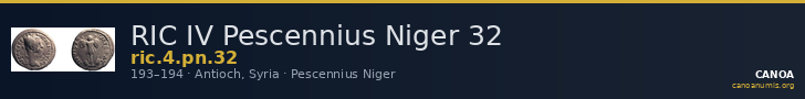 RIC IV Pescennius Niger 32 — CANOA