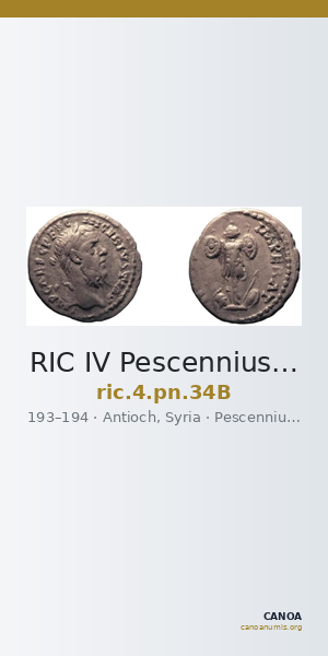 RIC IV Pescennius Niger 34B — CANOA