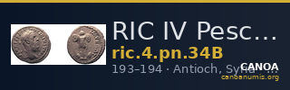 RIC IV Pescennius Niger 34B — CANOA