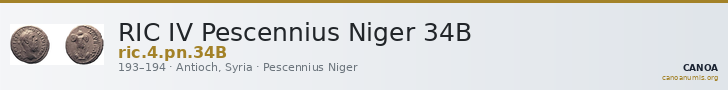 RIC IV Pescennius Niger 34B — CANOA