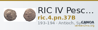 RIC IV Pescennius Niger 37B — CANOA