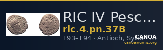 RIC IV Pescennius Niger 37B — CANOA