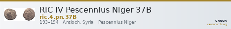 RIC IV Pescennius Niger 37B — CANOA