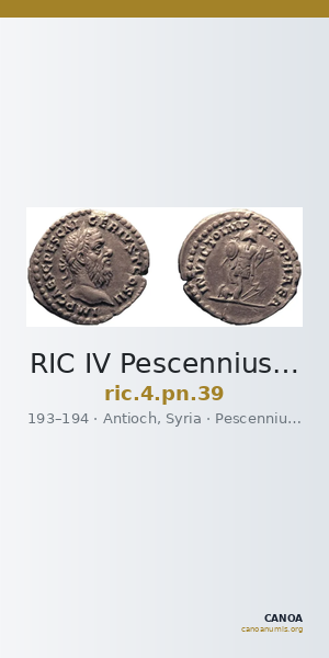 RIC IV Pescennius Niger 39 — CANOA