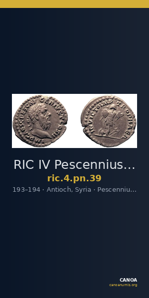 RIC IV Pescennius Niger 39 — CANOA