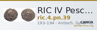 RIC IV Pescennius Niger 39 — CANOA