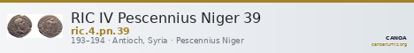 RIC IV Pescennius Niger 39 — CANOA