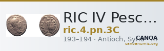 RIC IV Pescennius Niger 3C — CANOA