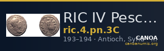RIC IV Pescennius Niger 3C — CANOA