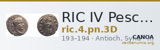 RIC IV Pescennius Niger 3D — CANOA