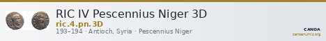 RIC IV Pescennius Niger 3D — CANOA