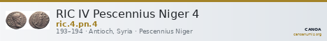 RIC IV Pescennius Niger 4 — CANOA