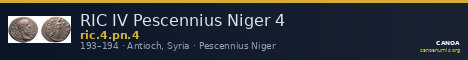 RIC IV Pescennius Niger 4 — CANOA