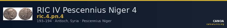 RIC IV Pescennius Niger 4 — CANOA