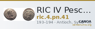 RIC IV Pescennius Niger 41 — CANOA