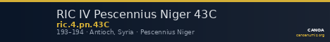 RIC IV Pescennius Niger 43C — CANOA