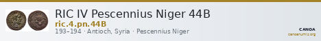 RIC IV Pescennius Niger 44B — CANOA