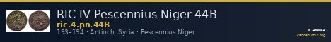 RIC IV Pescennius Niger 44B — CANOA