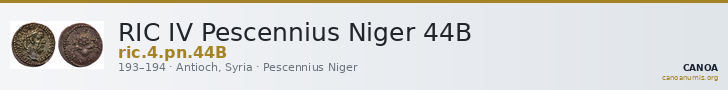 RIC IV Pescennius Niger 44B — CANOA
