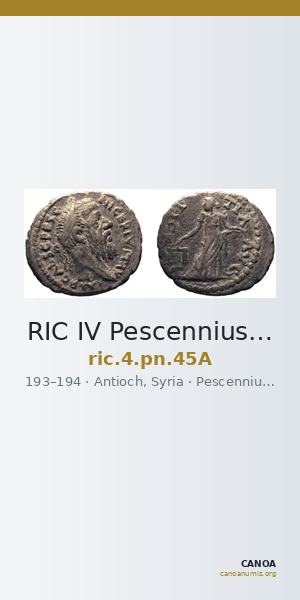 RIC IV Pescennius Niger 45A — CANOA