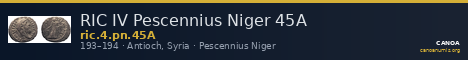 RIC IV Pescennius Niger 45A — CANOA