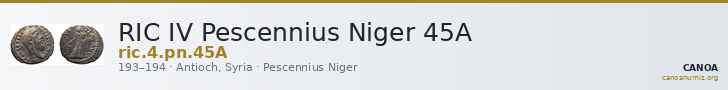 RIC IV Pescennius Niger 45A — CANOA
