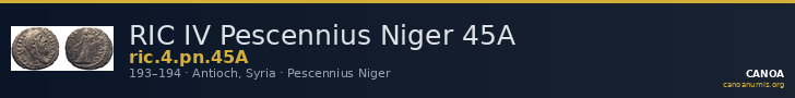 RIC IV Pescennius Niger 45A — CANOA