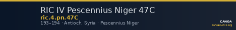 RIC IV Pescennius Niger 47C — CANOA